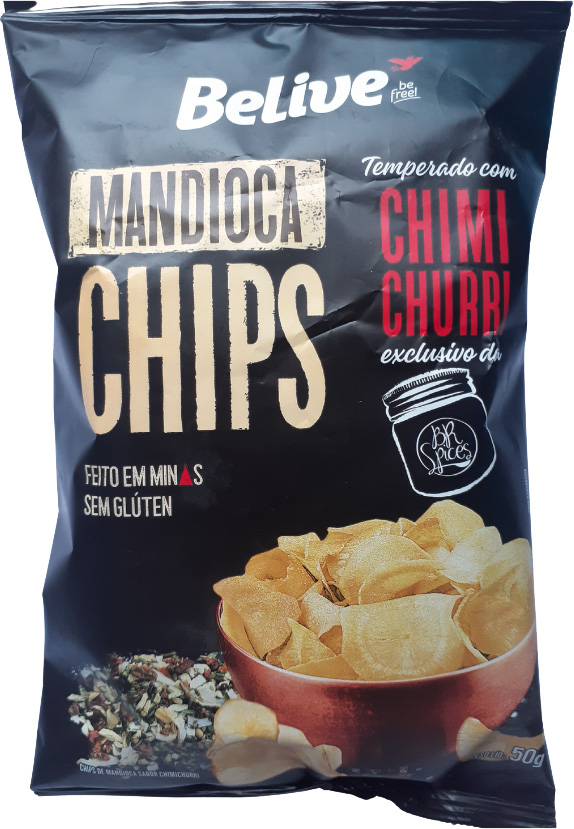 BELIVE MANDIOCA CHIPS TEMPERADO COM CHIMICHURRI