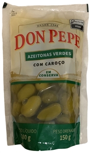 DON PEPE AZEITONAS VERDES COM CAROÇO EM CONSERVA