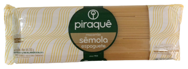 PIRAQUÊ MASSA DE SÊMOLA SEM OVOS