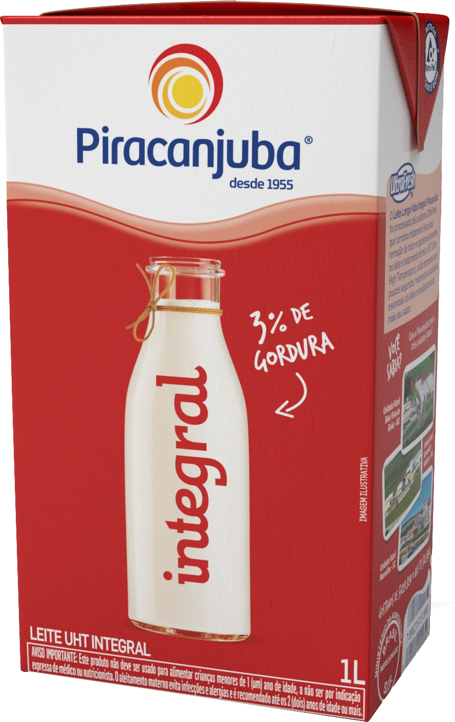 PIRACANJUBA LEITE INTEGRAL UHT
