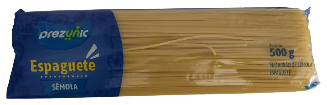 PREZUNIC MASSA DE SÊMOLA SEM OVOS