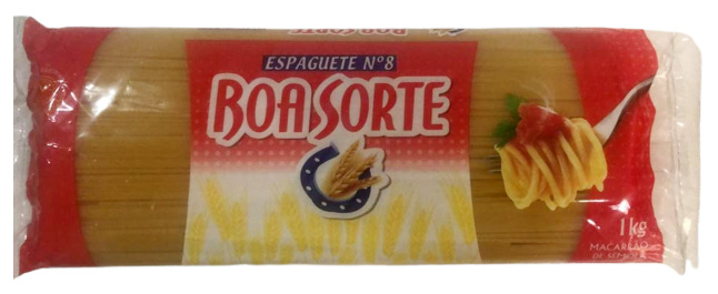 BOA SORTE MASSA DE SÊMOLA SEM OVOS